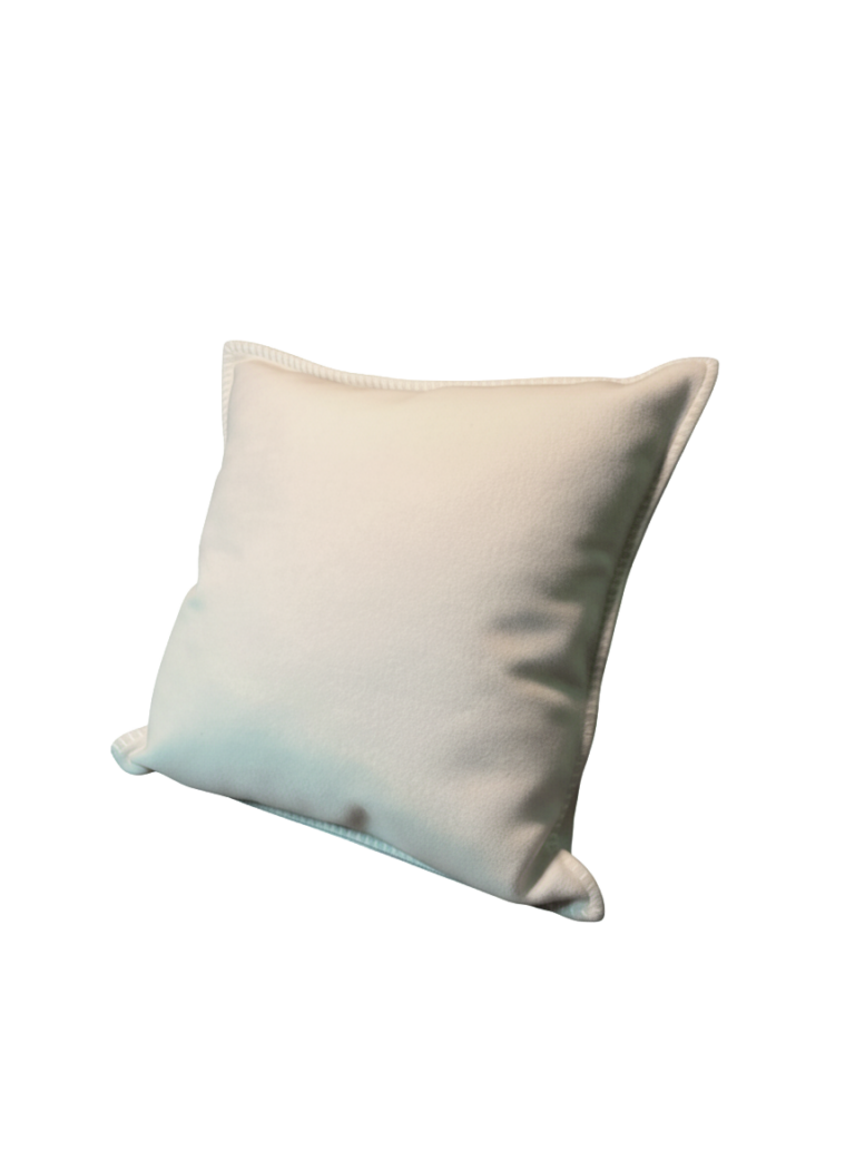 Ivory Velvet Lumbar