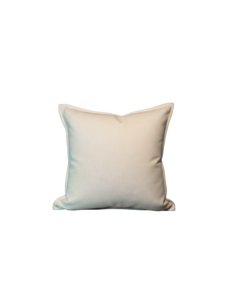 Ivory Velvet Lumbar — craftsmanship detail
