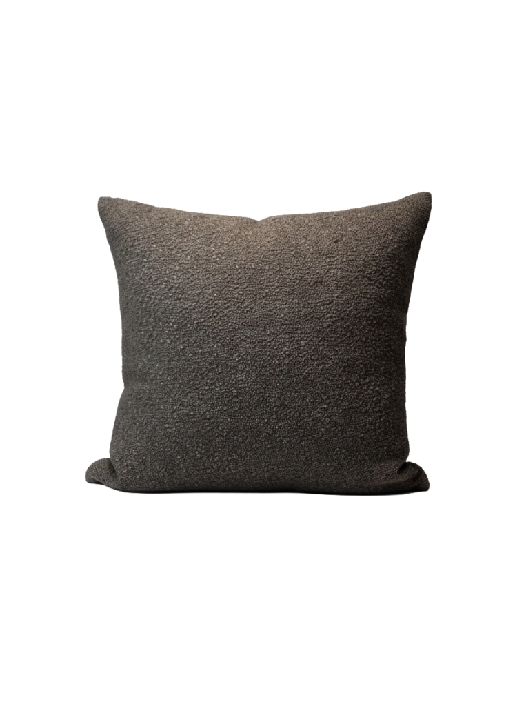 Charcoal Boucle — craftsmanship detail
