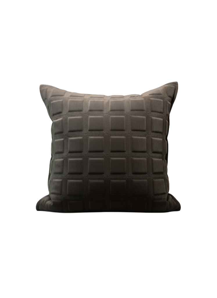 Taupe Grid — craftsmanship detail